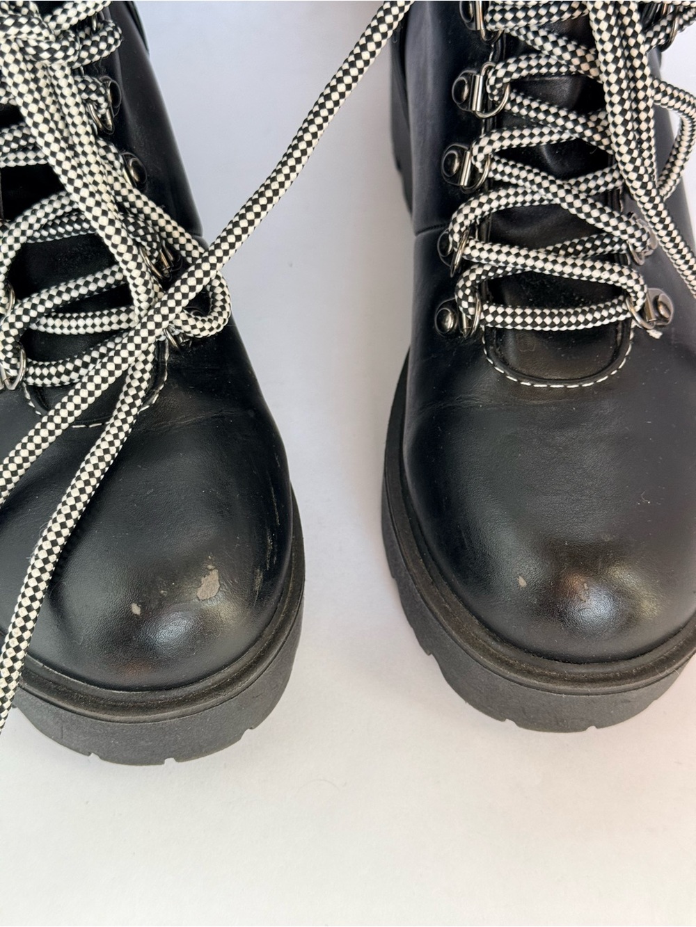 Soda Black Lace-Up Platform Combat Boots - Women's - Picture 4 of 10